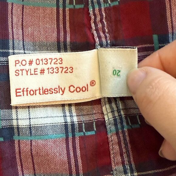 Carbon2Cobalt Mens Shirt XL Teal Blue Button Up Long Sleeve Cotton Light Flannel - Picture 8 of 10